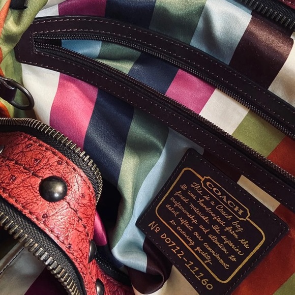 Limited Coach Lily ostrich satchel model 11160 - Picture 9 of 10